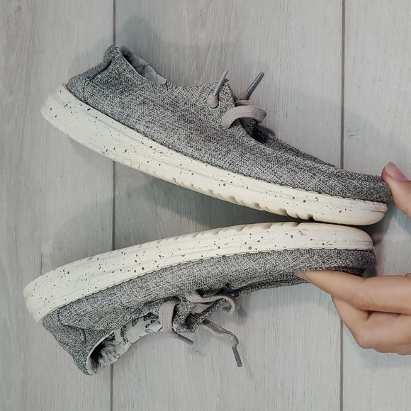 Hey Dude Womens Wendy L Linen Iron Loafer Slip on shoes sz 6 - Picture 11 of 12